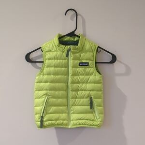 Patagonia Lime Green Puffer Vest